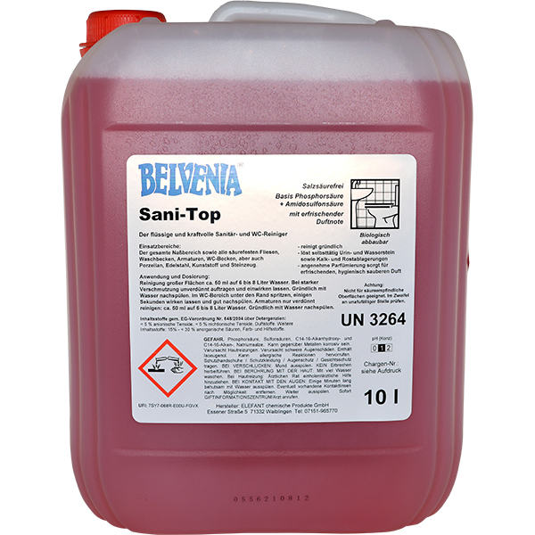 BELVENIA-Sanitop 10 Liter Kanister