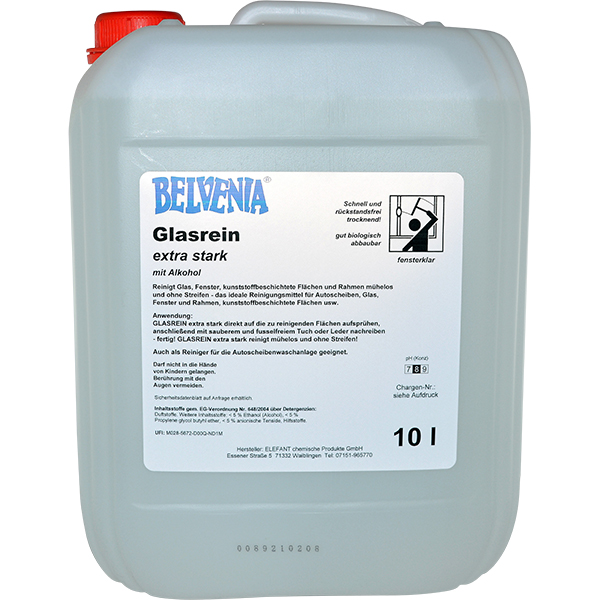 BELVENIA-Glasreiniger extra stark 10 Liter Kanister