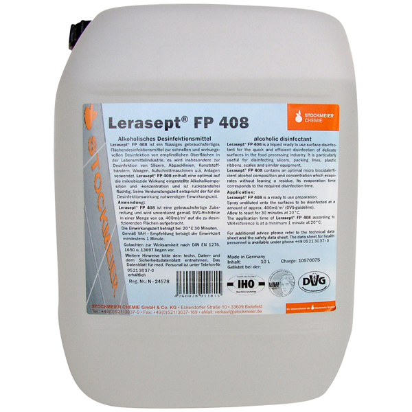 Lerasept FP408 alkoholische Schnelldesinfektion 10 Liter Kanister