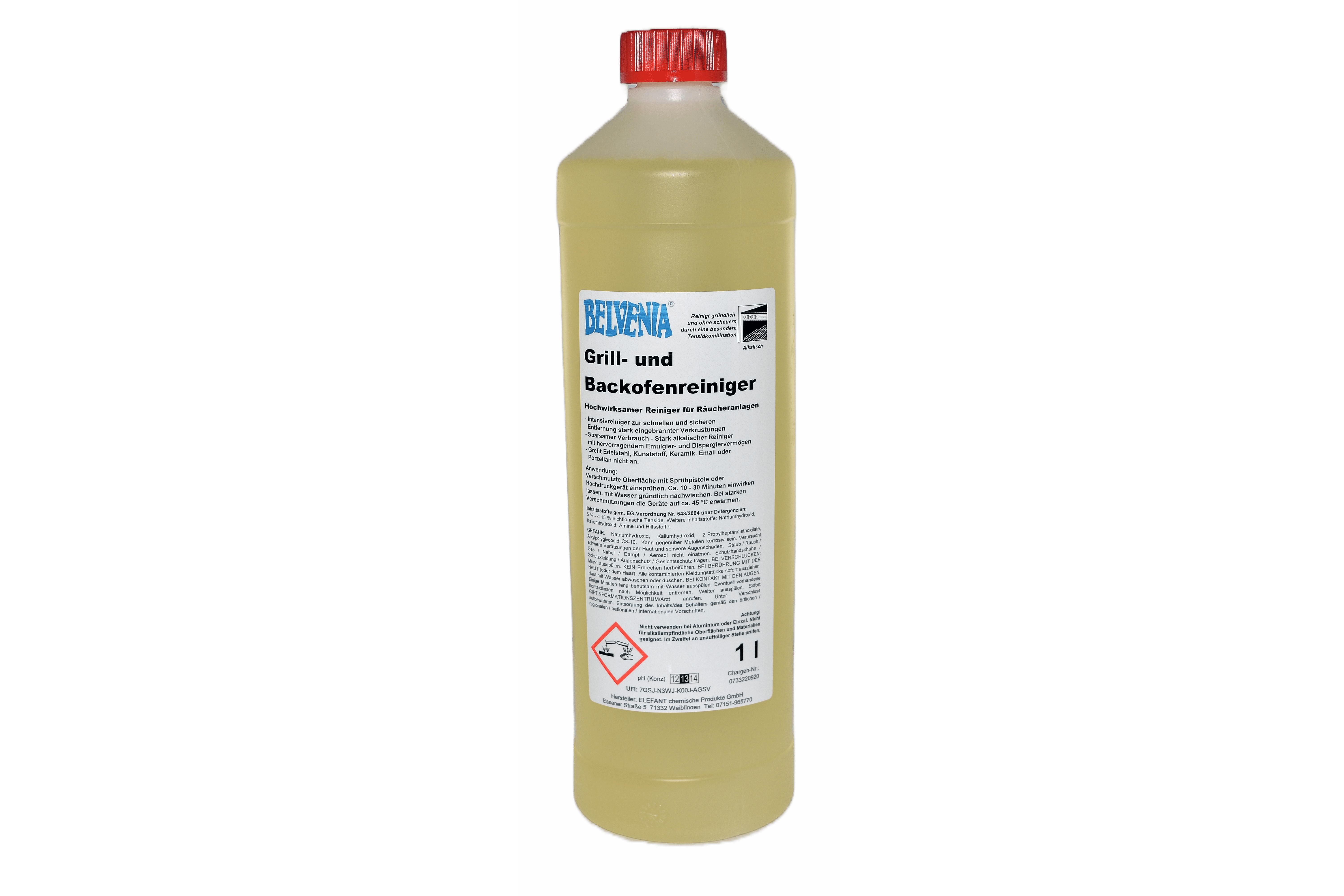 BELVENIA-Grill- und Backofenreiniger 1000 ml Flasche