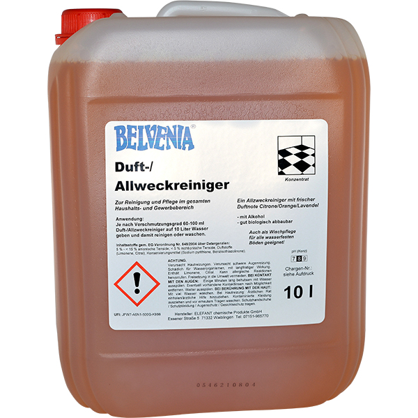 BELVENIA-Allzweck-Duftreiniger Konzentrat 10 Liter Kanister