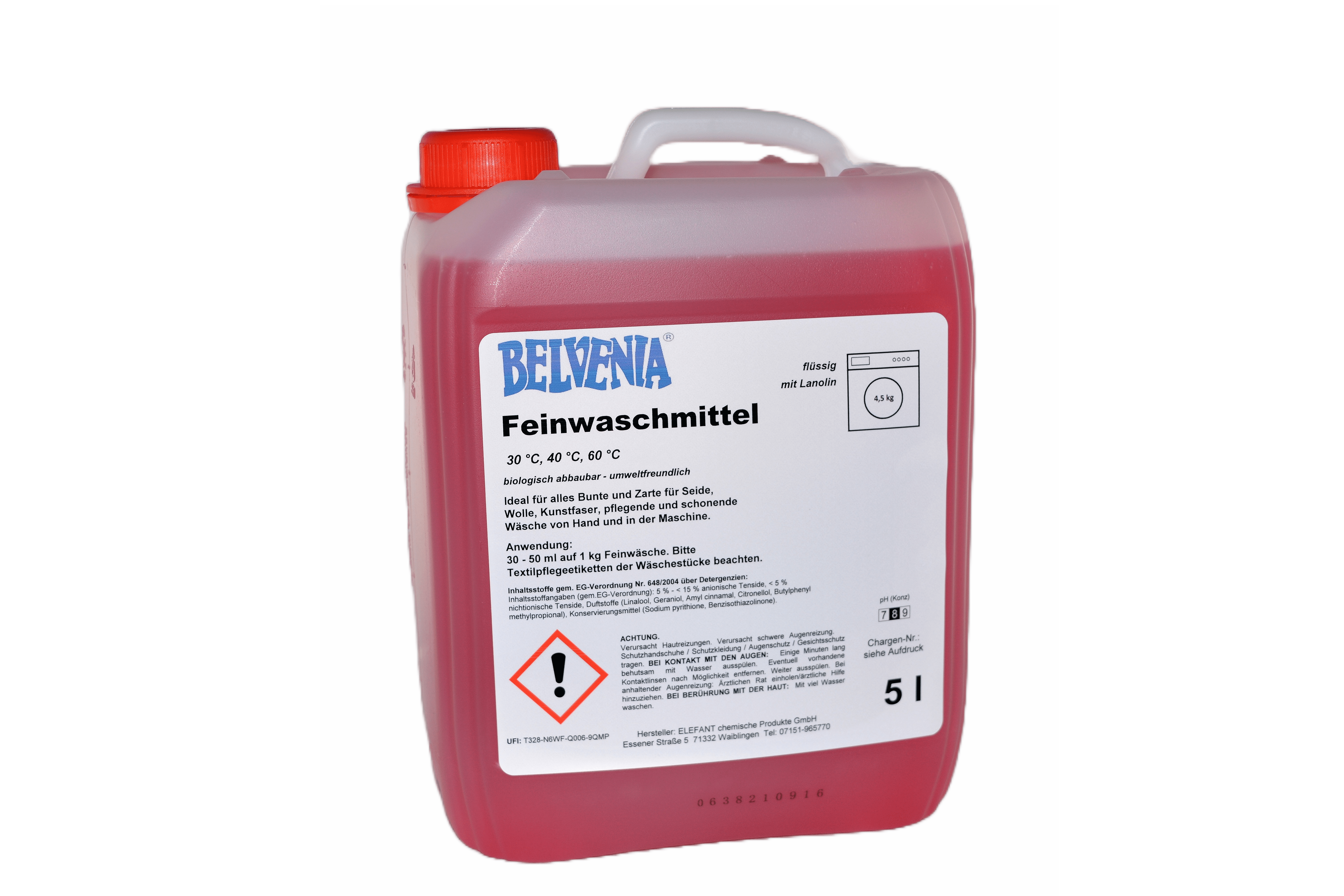 BELVENIA-Feinwaschmittel 5 Liter Kanister